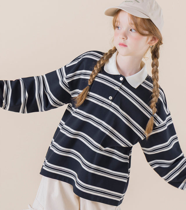 I LOVE J I LOVE J Artid stripe polo shirt