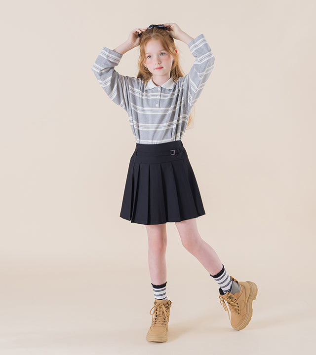 I LOVE J Artid stripe polo shirt