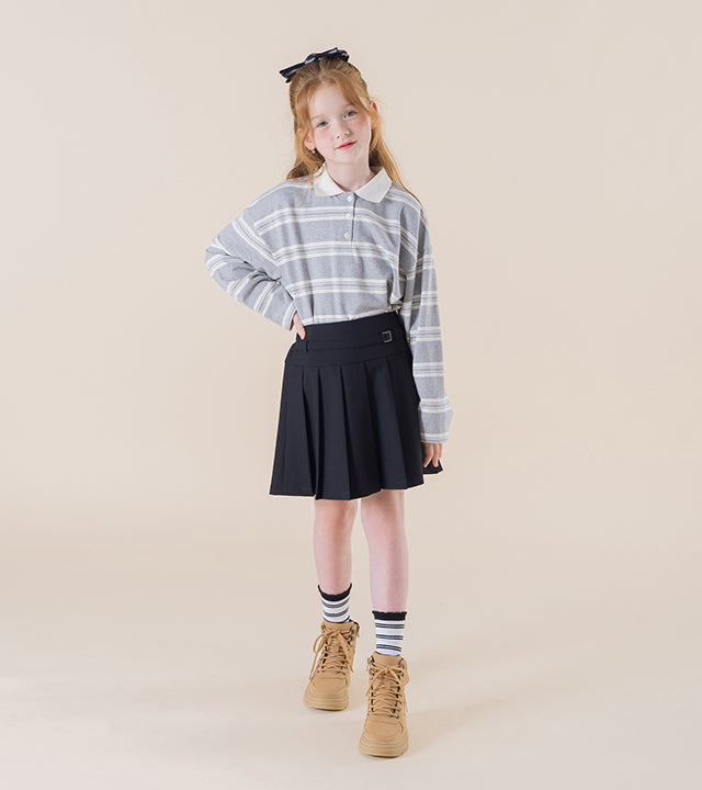 I LOVE J Artid stripe polo shirt