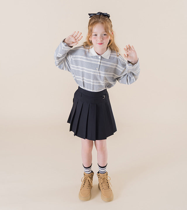 I LOVE J Artid stripe polo shirt