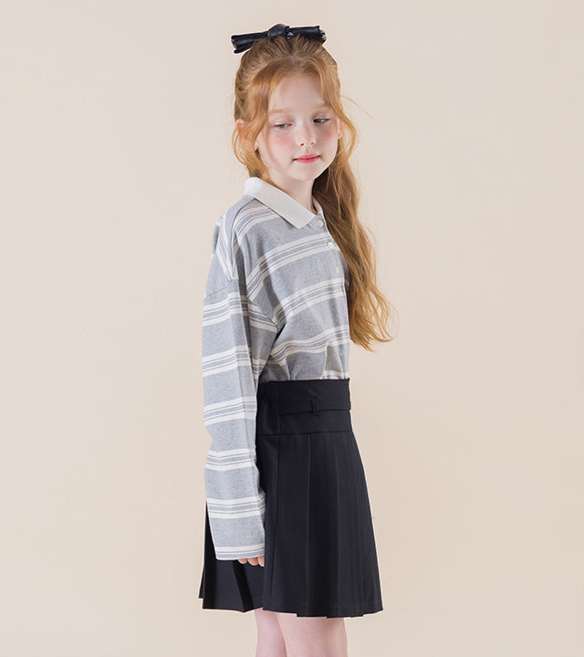 I LOVE J Artid stripe polo shirt