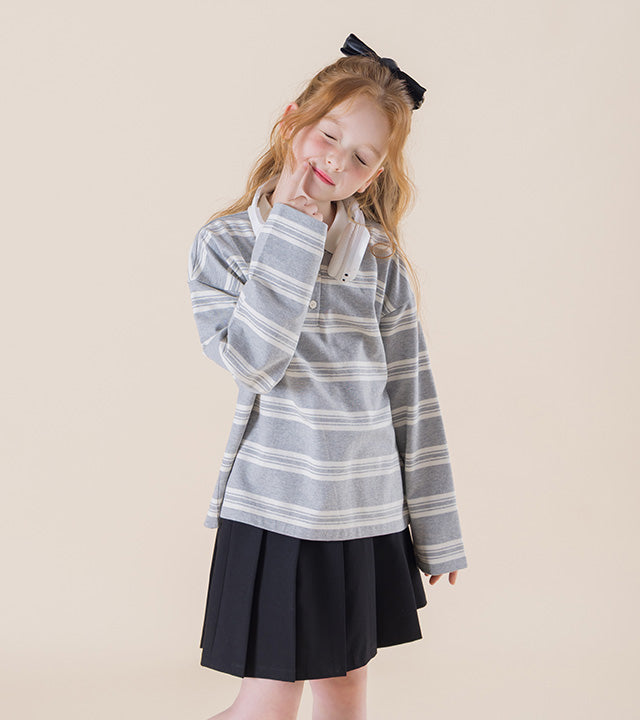 I LOVE J Artid stripe polo shirt