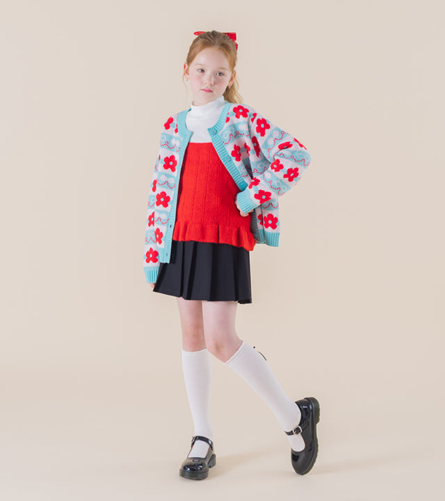 I LOVE J Aconi floral knit cardigan