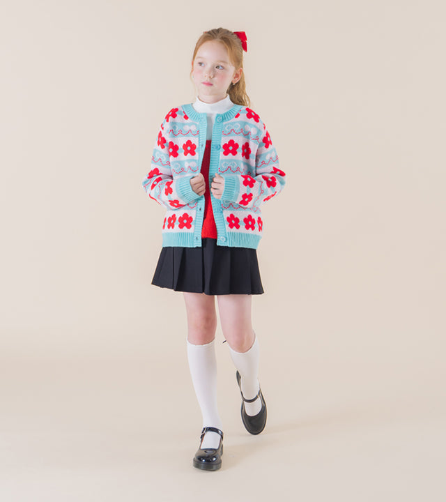 I LOVE J Aconi floral knit cardigan