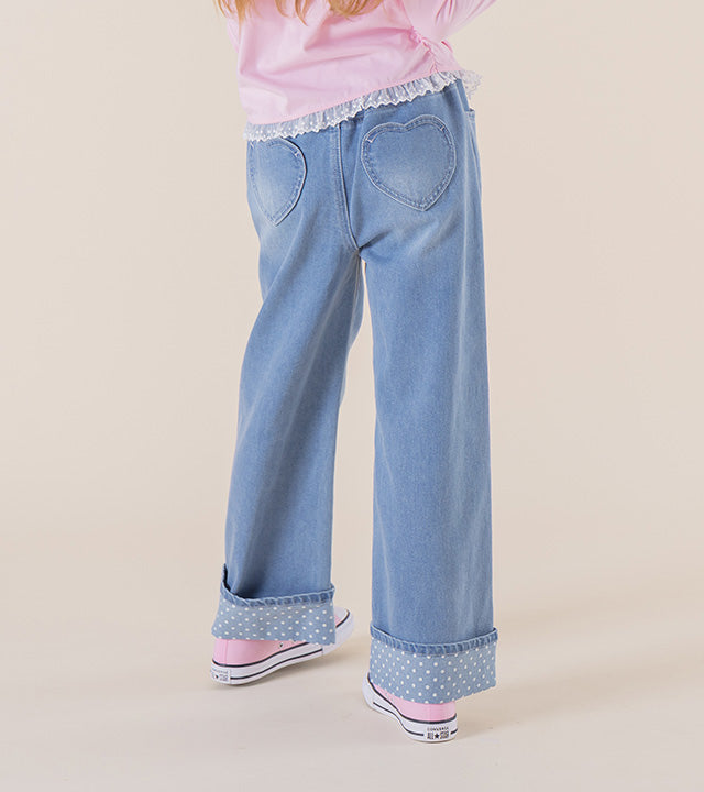 I LOVE J Aroti polka dot roll-up pants