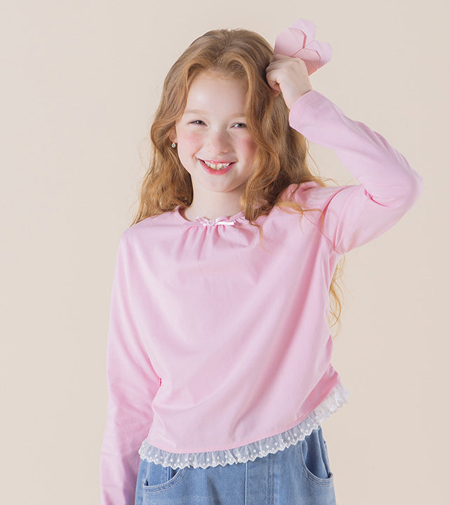 I LOVE J Poco short lace t-shirt