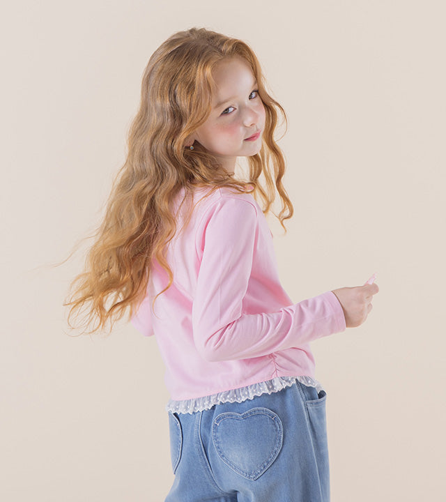 I LOVE J Poco short lace t-shirt