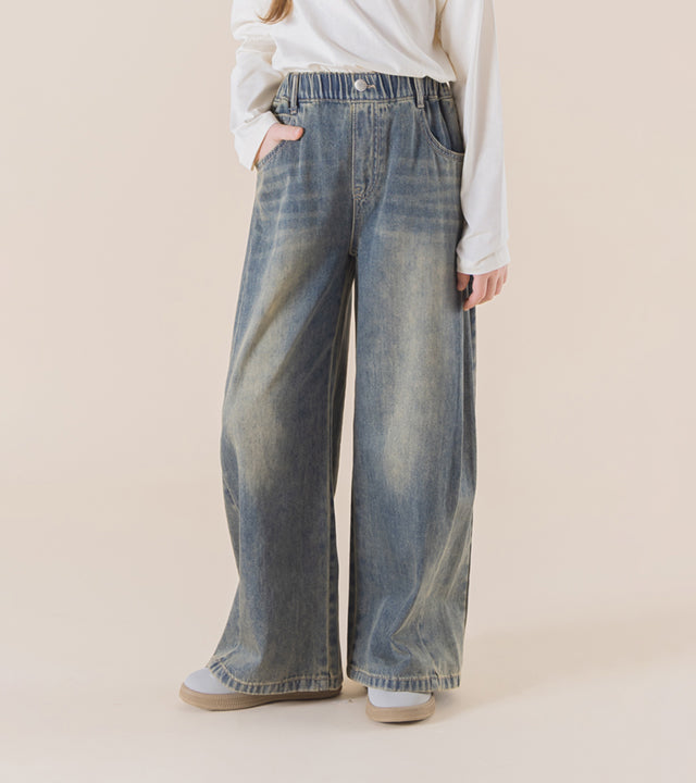 I LOVE J Diero denim pleated pants