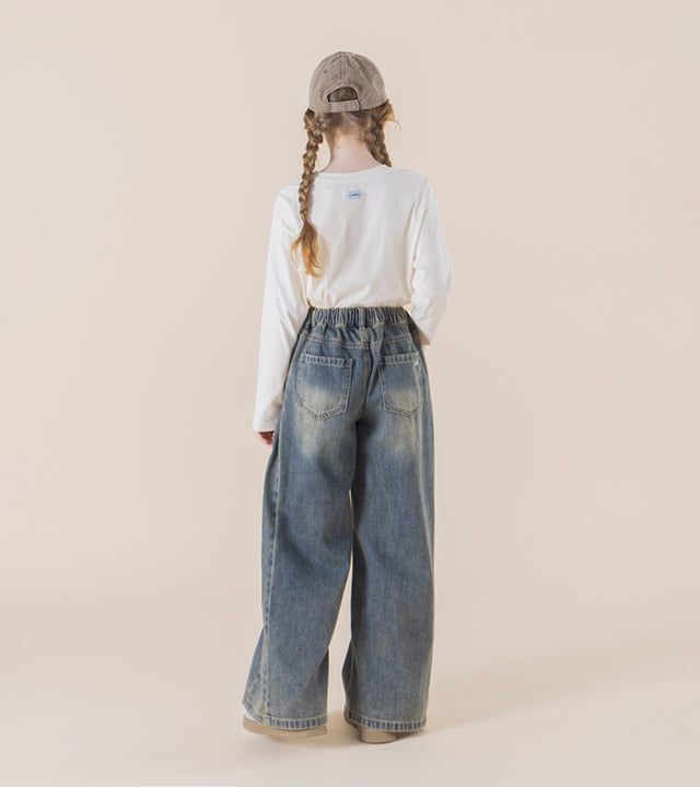 I LOVE J Diero denim pleated pants
