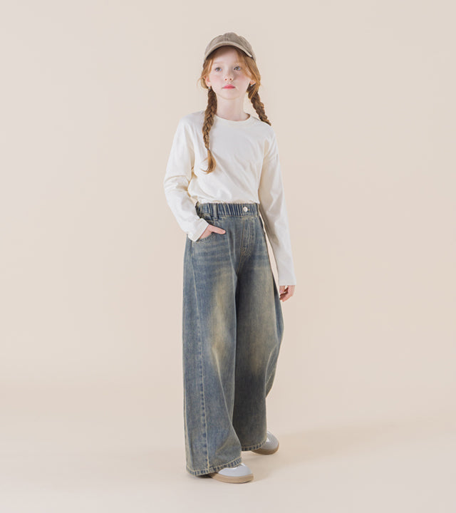 I LOVE J Diero denim pleated pants