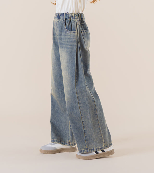 I LOVE J Diero denim pleated pants