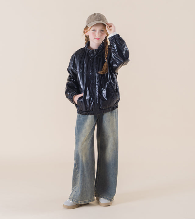 I LOVE J Diero denim pleated pants