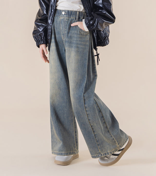 I LOVE J Diero denim pleated pants