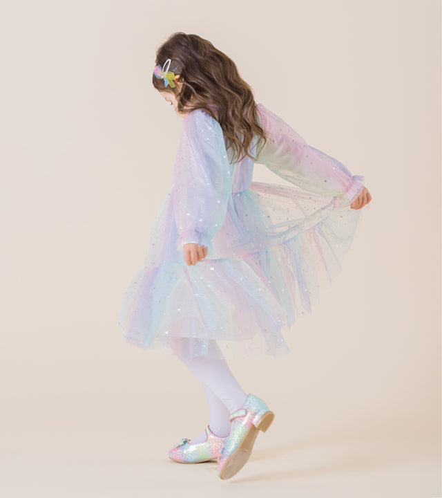 I LOVE J Crunchy rainbow dress