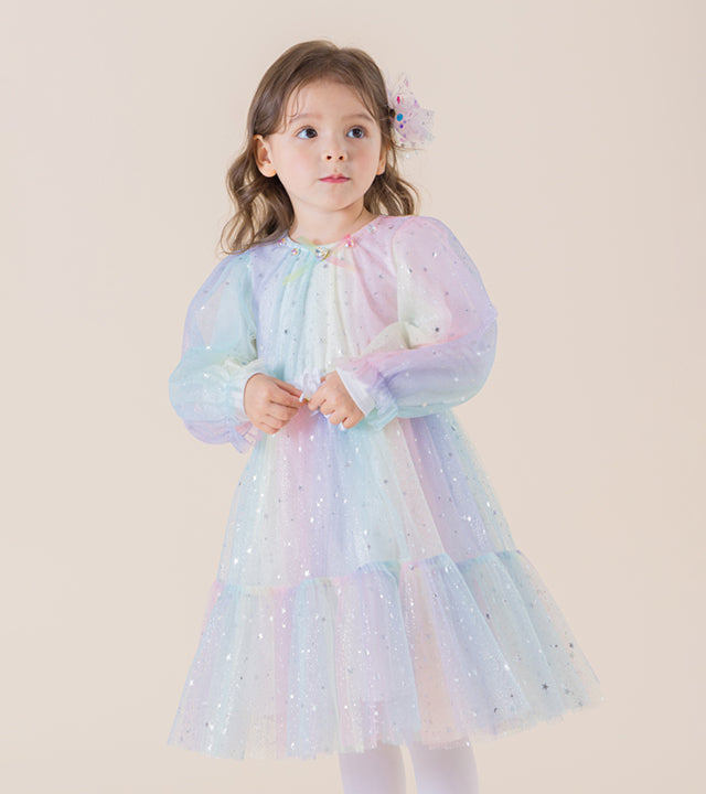 I LOVE J Crunchy rainbow dress