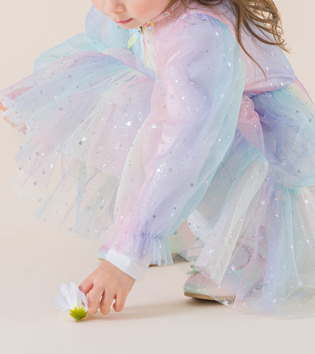 I LOVE J Crunchy rainbow dress