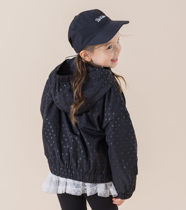 I LOVE J Kilot polka dot lightweight jacket