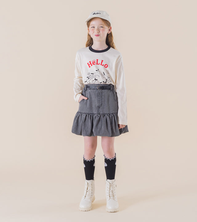 I LOVE J Muen balloon skirt