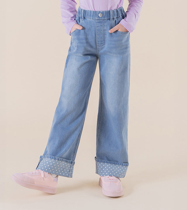 I LOVE J Aroti polka dot roll-up pants