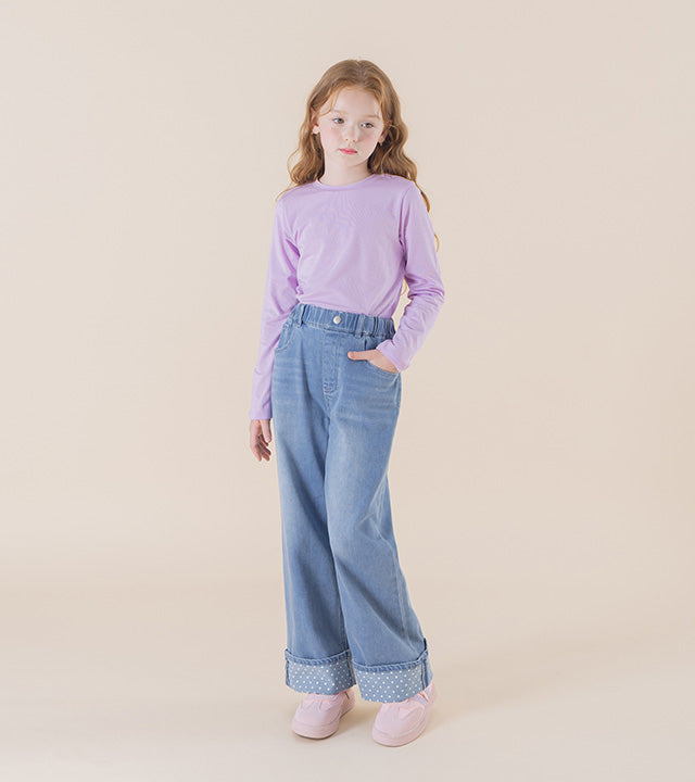 I LOVE J Aroti polka dot roll-up pants