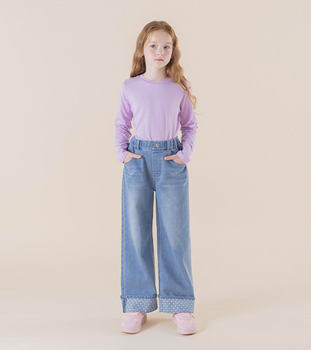 I LOVE J Aroti polka dot roll-up pants