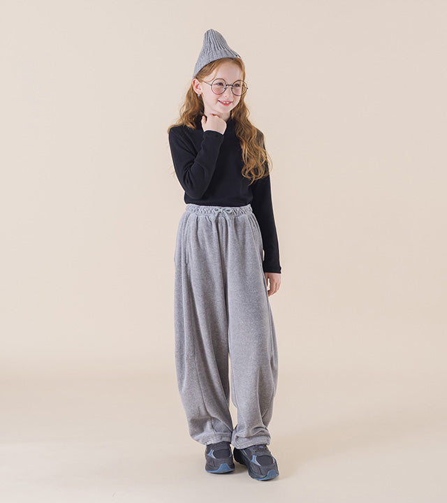 I LOVE J Mellow sweet velour track pants