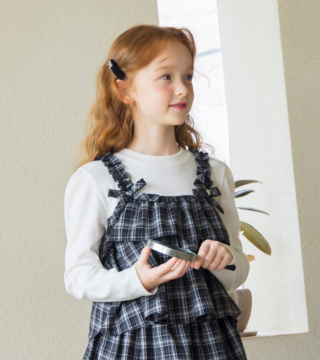 I LOVE J Torrentz checkered layered top