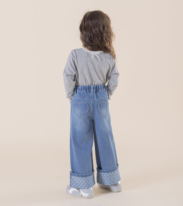 I LOVE J Aroti polka dot roll-up pants