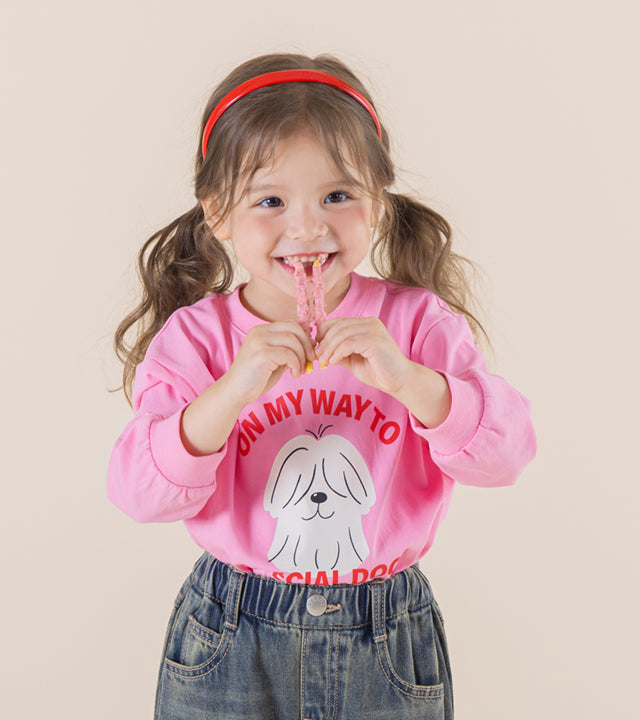 I LOVE J On my way dog t-shirt