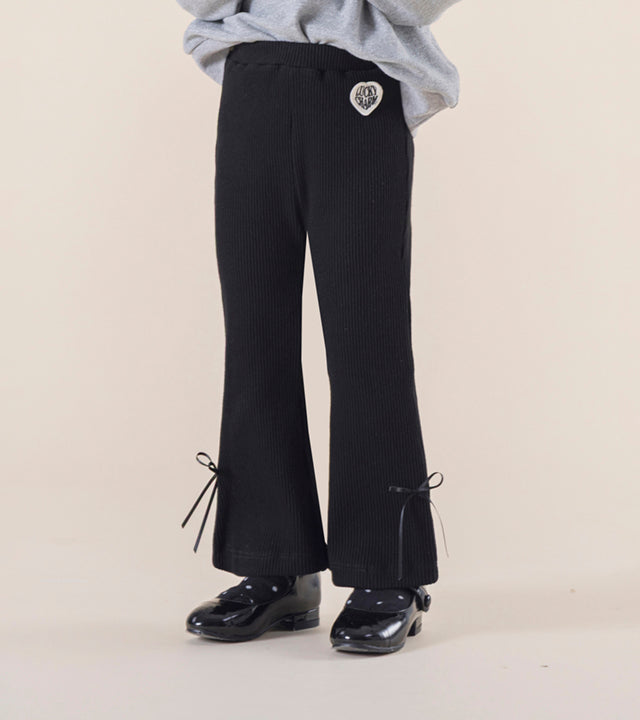 I LOVE J Luelie ribbed bootcut leggings