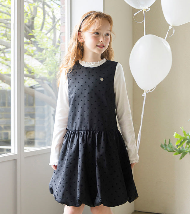 I LOVE J Ainy balloon dot dress