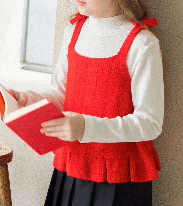 I LOVE J Seydin frill knit vest