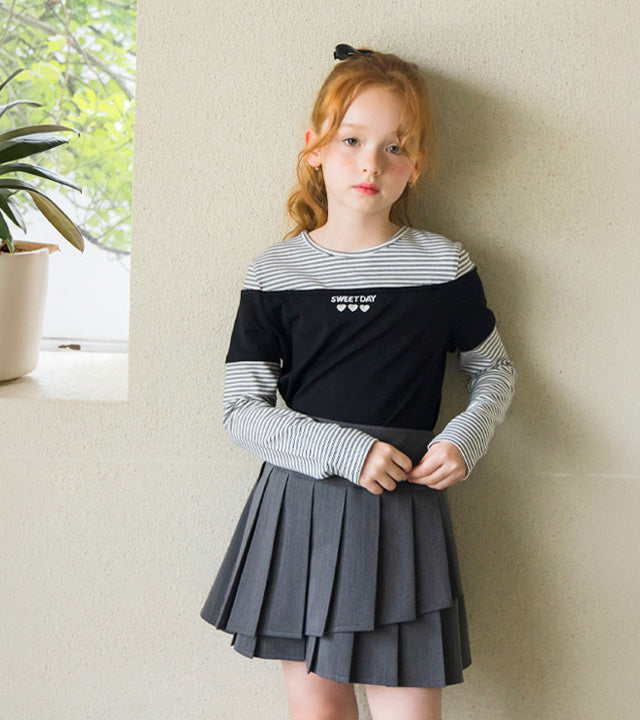 I LOVE J Poec layered top