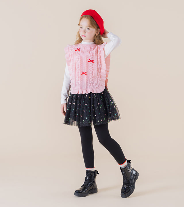 I LOVE J Lumir frill knit vest