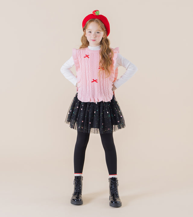 I LOVE J Lumir frill knit vest