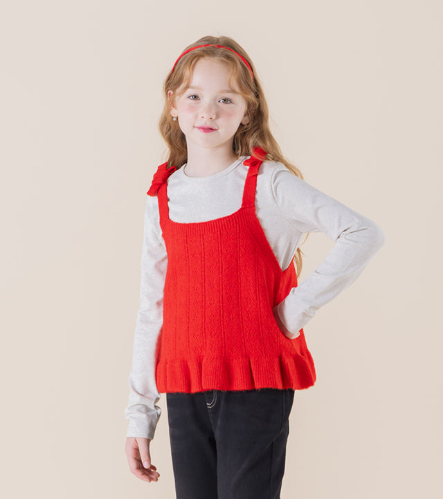 I LOVE J Seydin frill knit vest