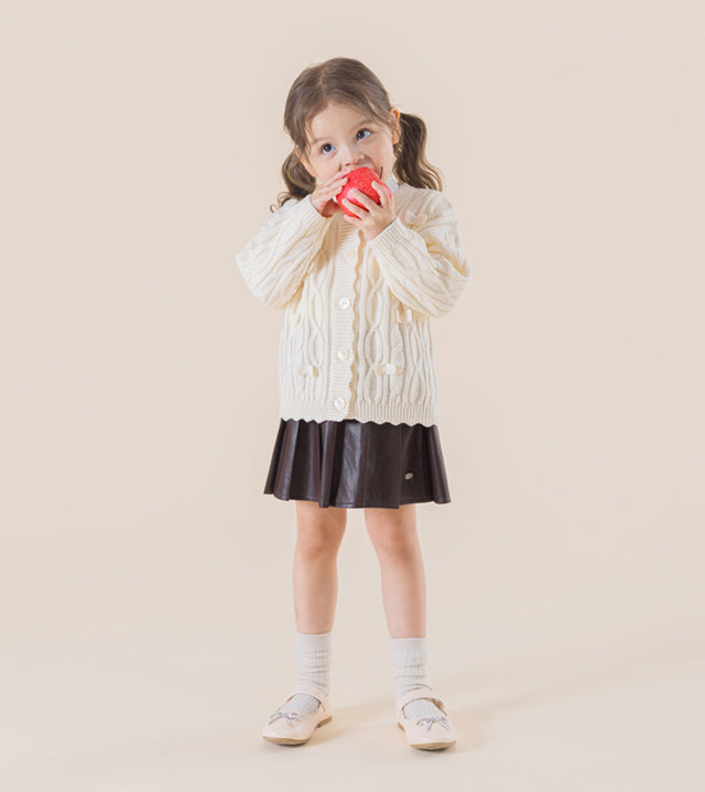 I LOVE J Betir cable knit cardigan