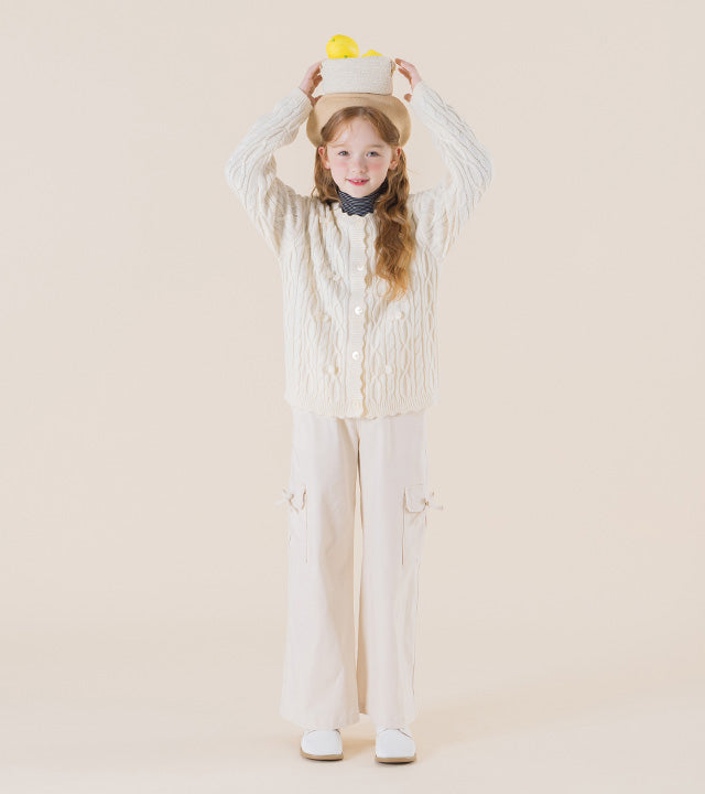 I LOVE J Betir cable knit cardigan