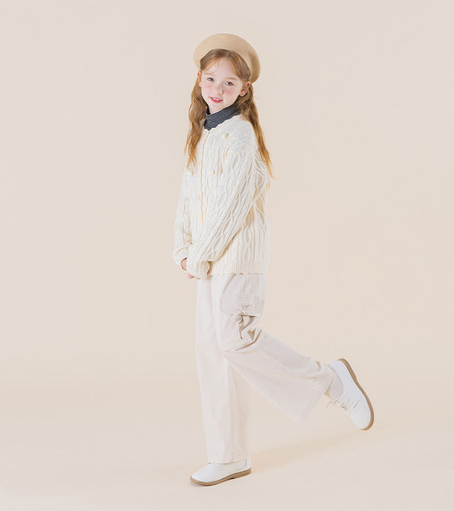 I LOVE J Betir cable knit cardigan