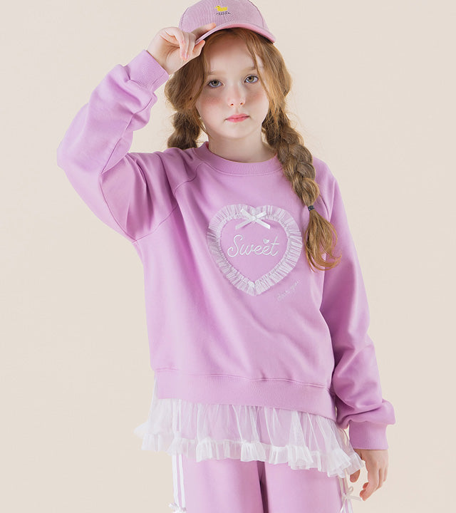 I LOVE J Vailo frill sweatshirt