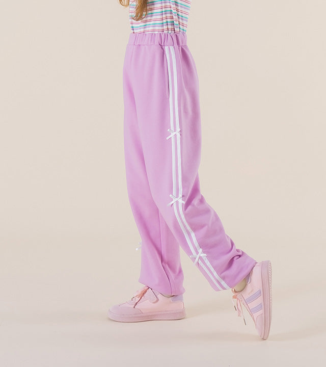 I LOVE J Veilo ribbon jogger pants