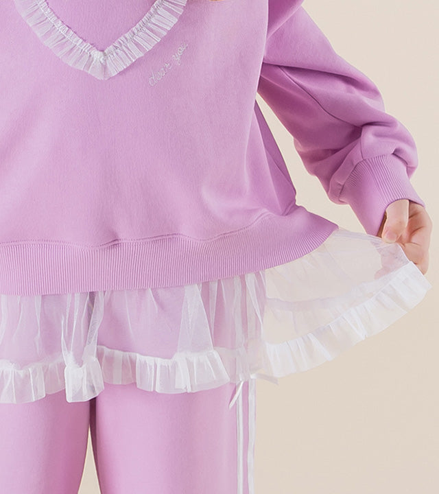 I LOVE J Vailo frill sweatshirt