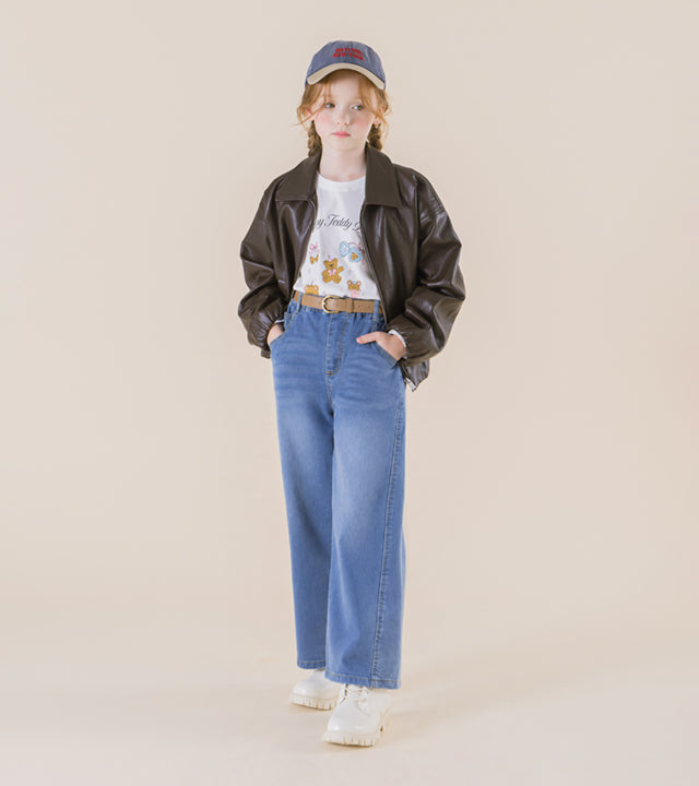 I LOVE J Denim wide pants