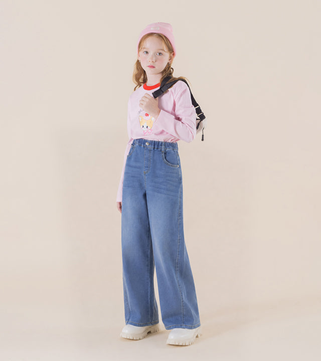 I LOVE J Denim wide pants