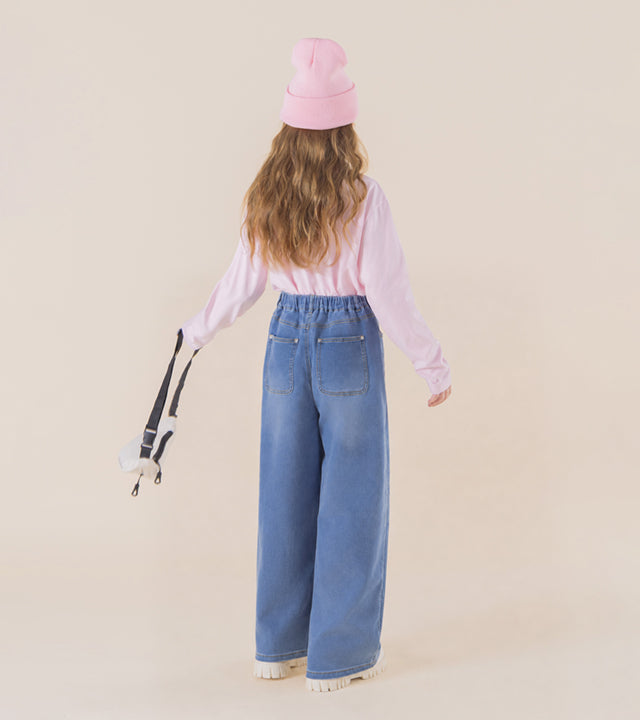 I LOVE J Denim wide pants