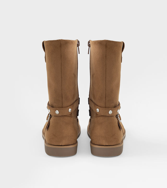 I LOVE J Mate suede middle boots