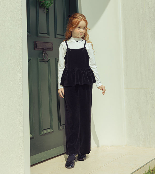 I LOVE J Velour bustier top