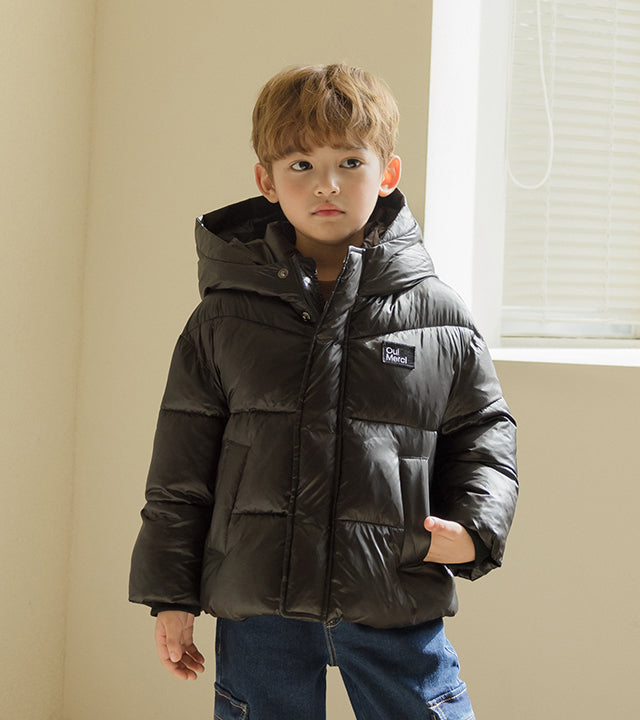 I LOVE J Oui merci solarball padding hoodie jacket