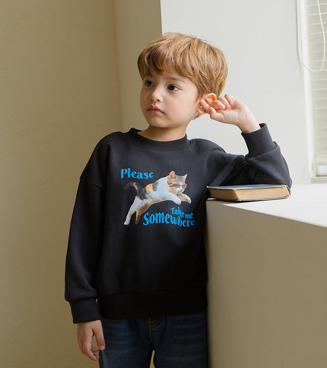 I LOVE J Cat fleece mtm