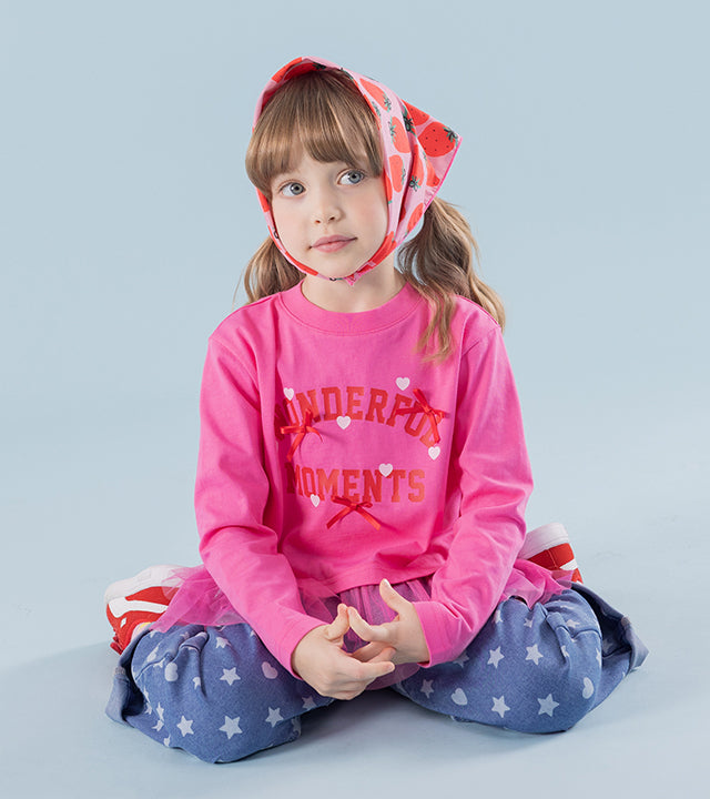 I LOVE J Heart moments shirring top